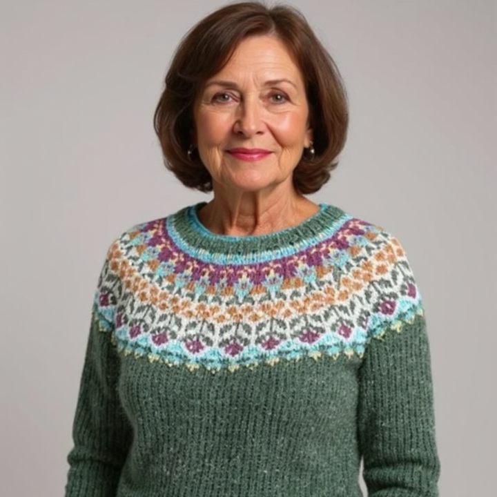 Sable - Nordic Fair Isle Knit Sweater 4