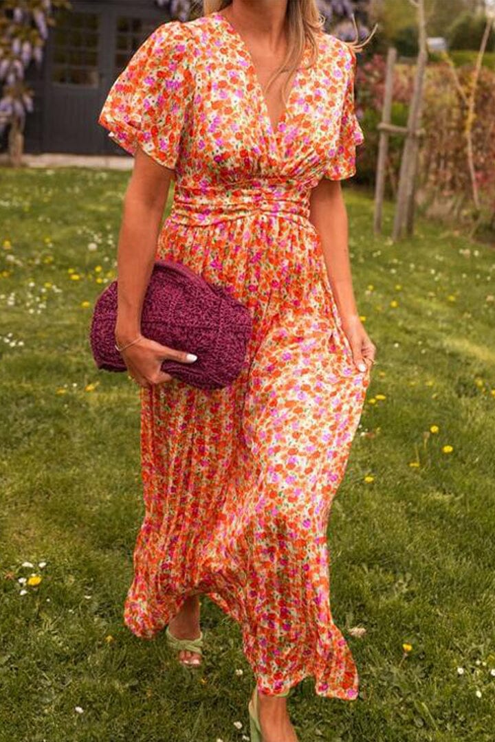 Sandra™ | Elegant Maxi Dress with V-Neck