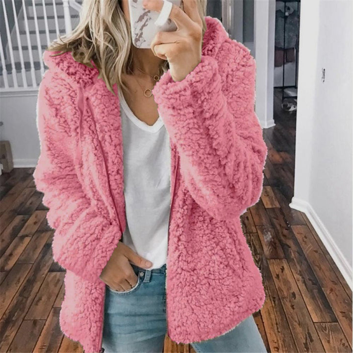 Sandy | Women's Sherpa Jacket Hooded Zip Up 1