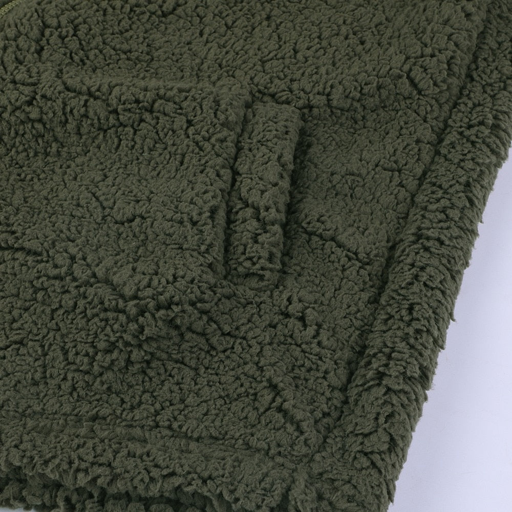 Sandy | Women's Sherpa Jacket Hooded Zip Up 12