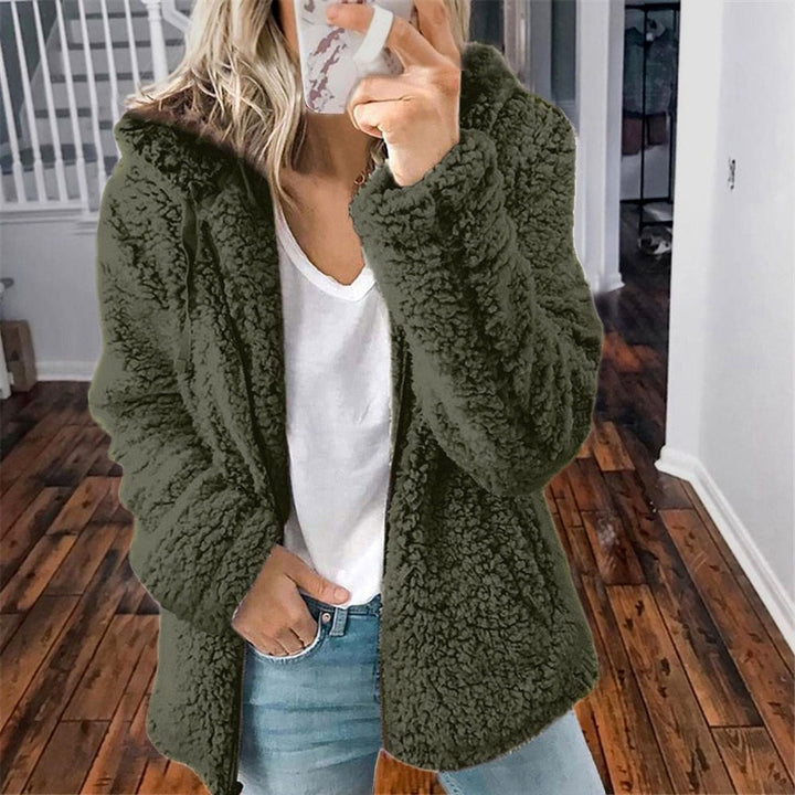 Sandy | Women's Sherpa Jacket Hooded Zip Up 5