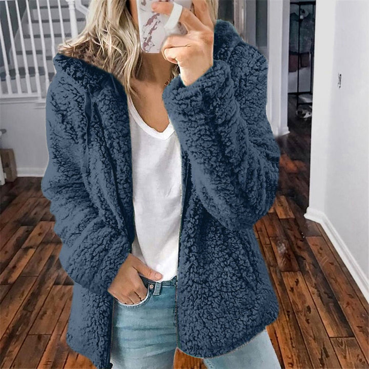 Sandy | Women's Sherpa Jacket Hooded Zip Up 6