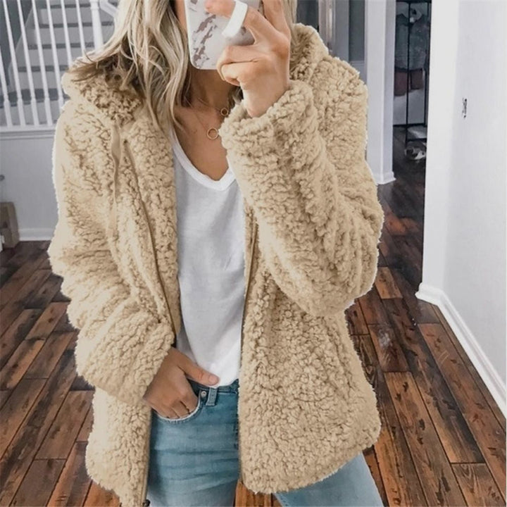 Sandy | Women's Sherpa Jacket Hooded Zip Up 8