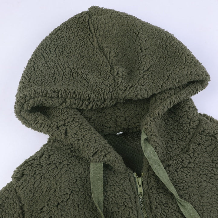 Sandy | Women's Sherpa Jacket Hooded Zip Up 9