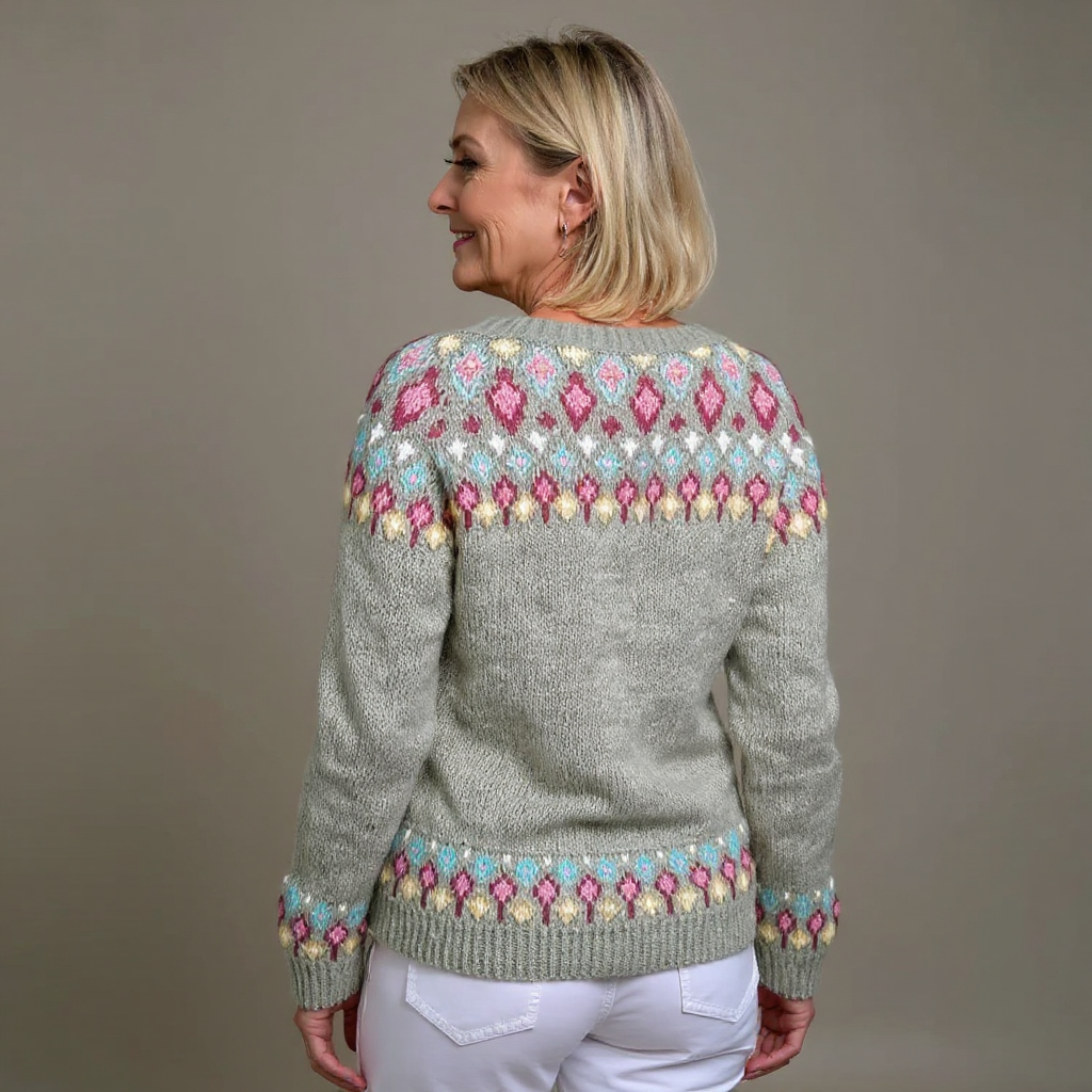 Selin - Fair Isle Knit Cardigan 2