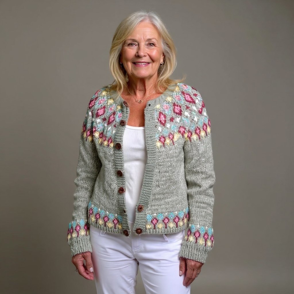 Selin - Fair Isle Knit Cardigan 3
