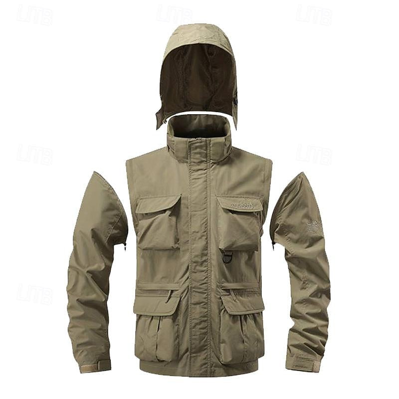 Siebe | Men's Hooded Cargo Utility Tactical Jacket 8