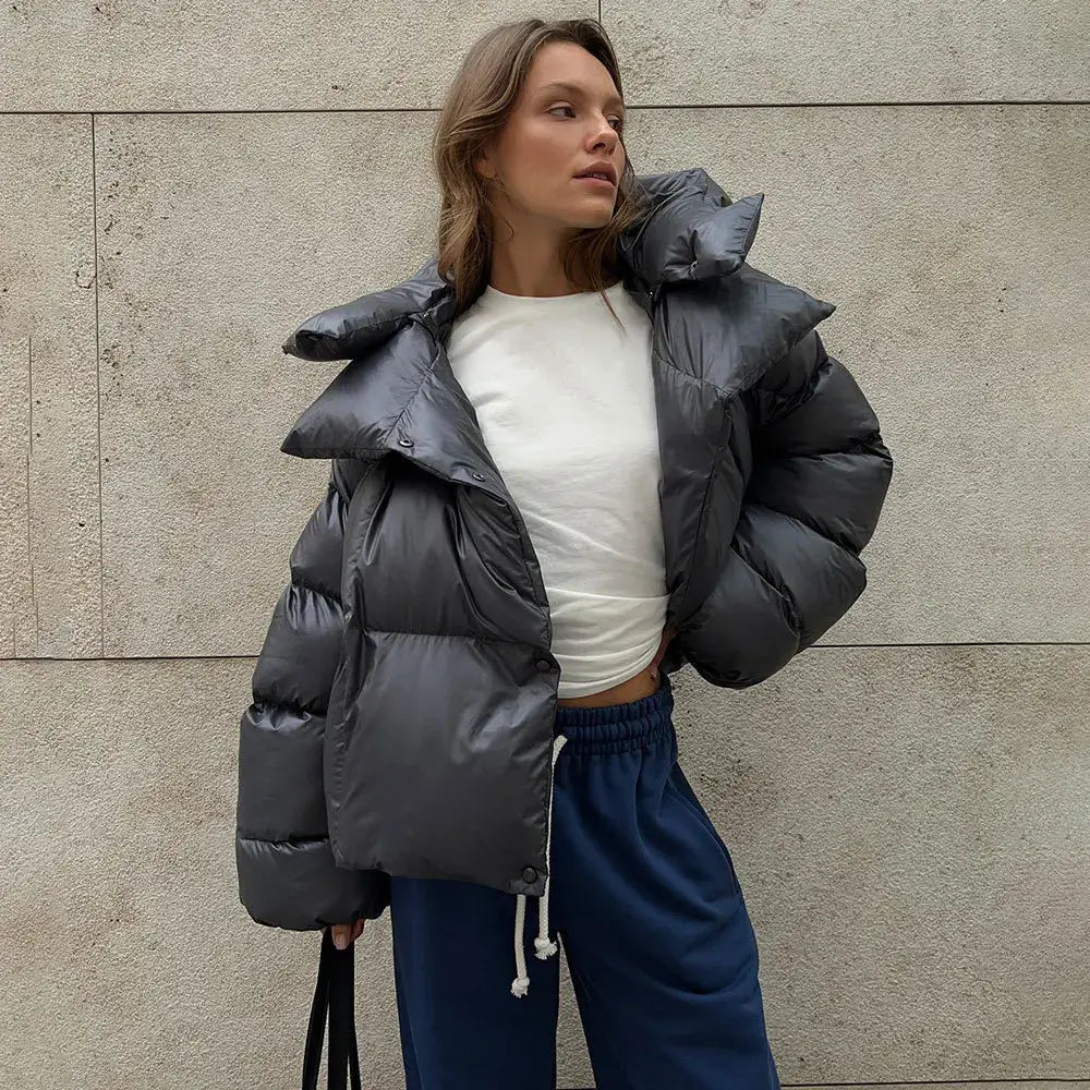 Sietske | Women's Puffer Jacket Hooded Quilted Winter Oversized 2