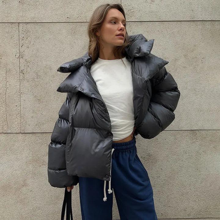 Sietske | Women's Puffer Jacket Hooded Quilted Winter Oversized 2