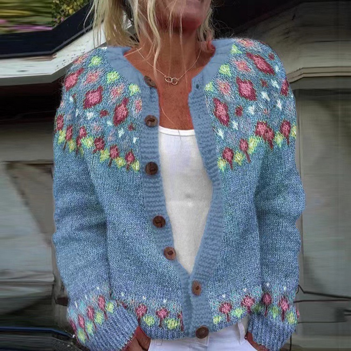 Siri - Folk Fair Isle Knit Cardigan 1