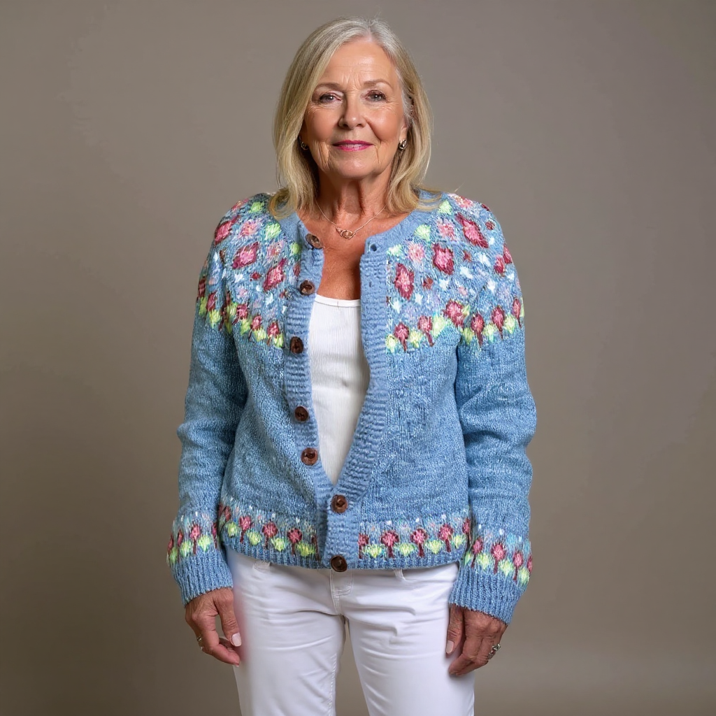 Siri - Folk Fair Isle Knit Cardigan 3