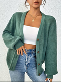 Sjoukje | Women's Chunky Knit Button Front Oversized Cardigan
