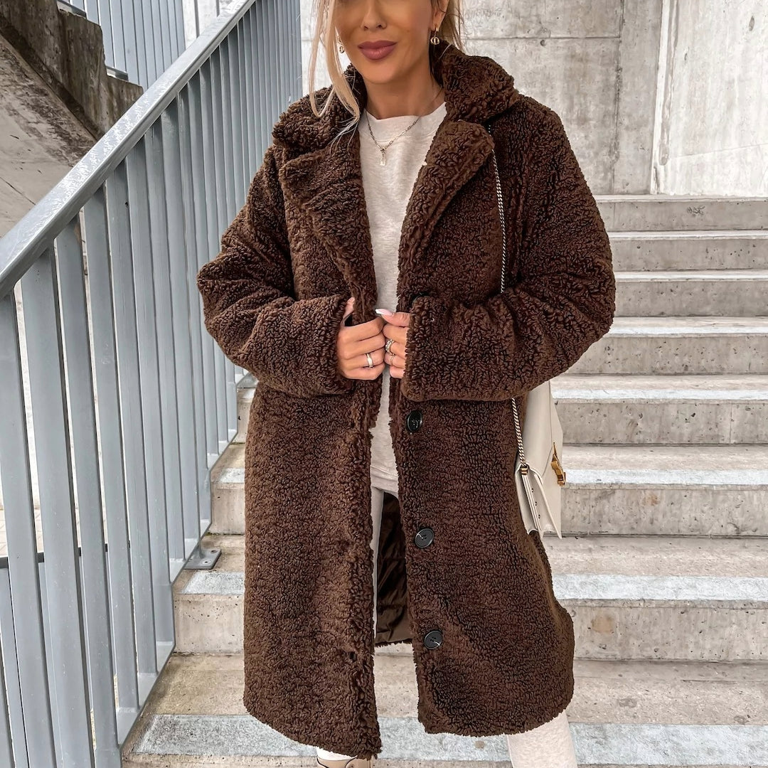 Sloane | Women's Teddy Coat Oversized Long 2