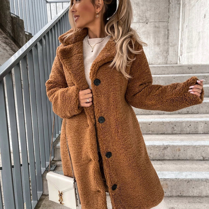 Sloane | Women's Teddy Coat Oversized Long 4