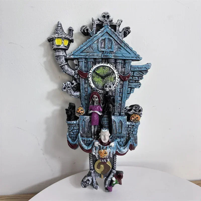 SpookTown | Nightmare Before Christmas Wall Clock, Halloween Decor 1