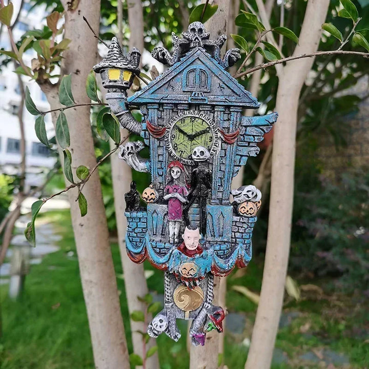 SpookTown | Nightmare Before Christmas Wall Clock, Halloween Decor 2