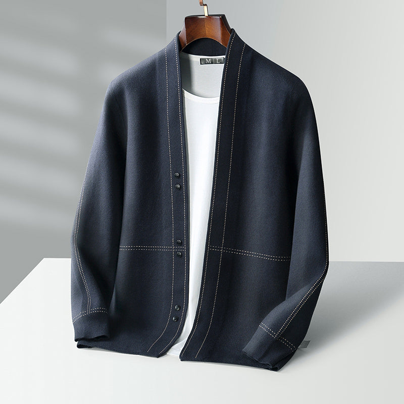 Stefan | Men's Cardigan Sweater Knit Jacket Button Up 2