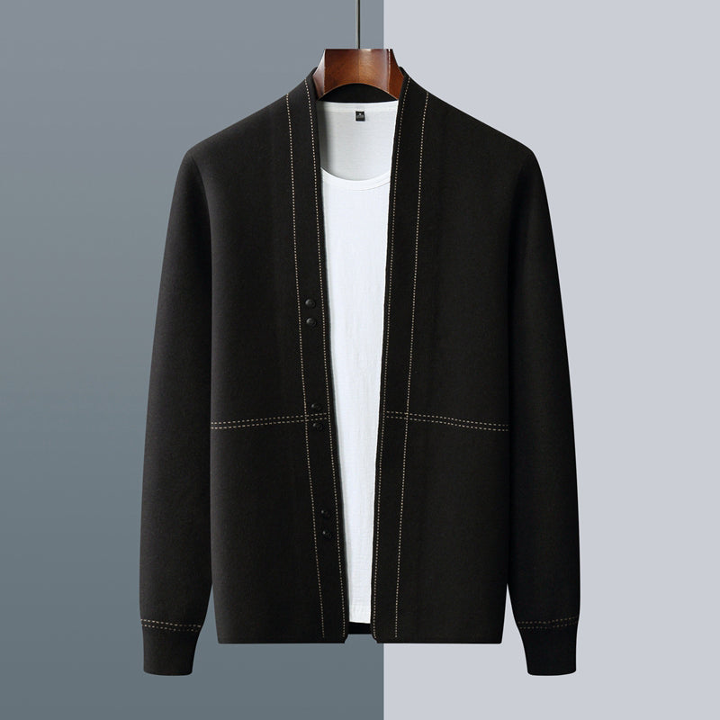Stefan | Men's Cardigan Sweater Knit Jacket Button Up 3