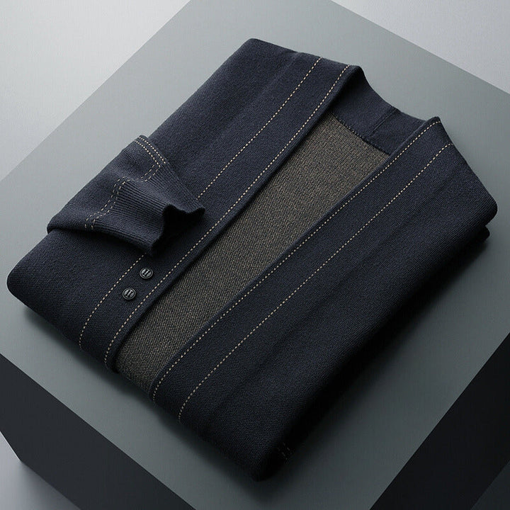 Stefan | Men's Cardigan Sweater Knit Jacket Button Up 4
