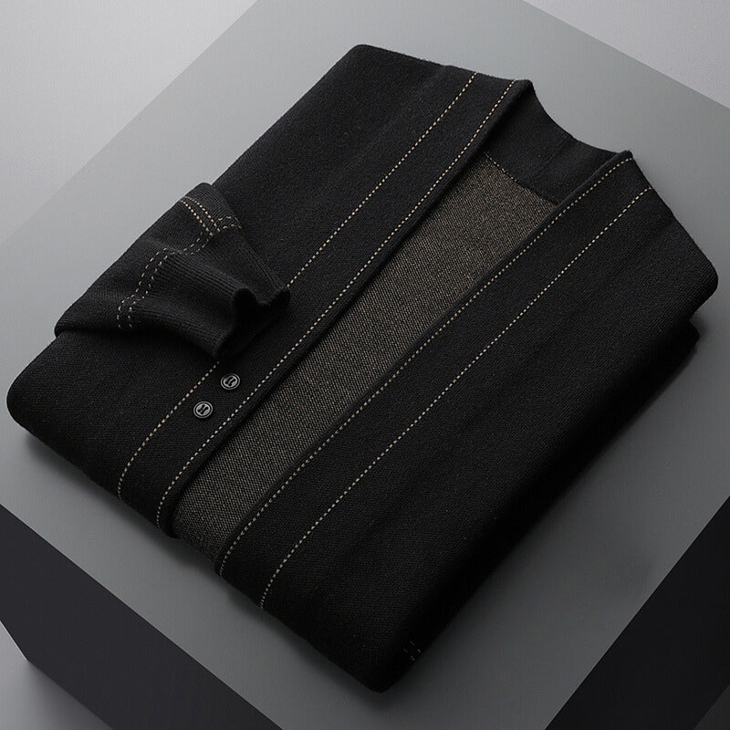 Stefan | Men's Cardigan Sweater Knit Jacket Button Up 6