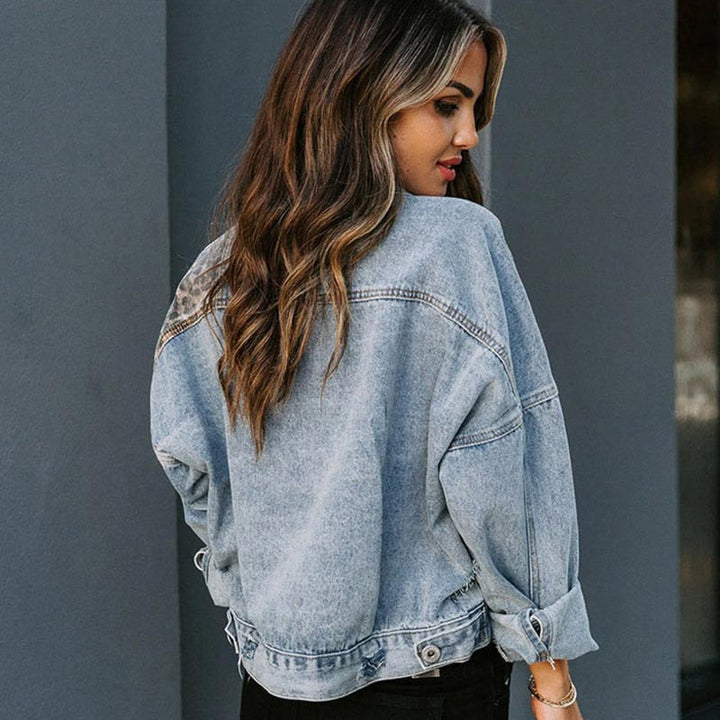 Suki - Leopard Print Denim Jacket 5