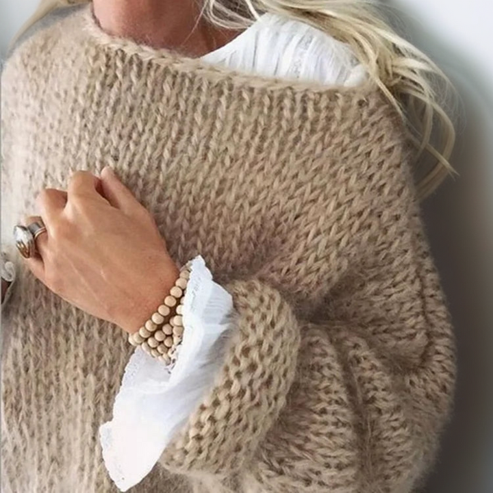Susanna - Cosy Fuzzy Crew Neck Sweater 2