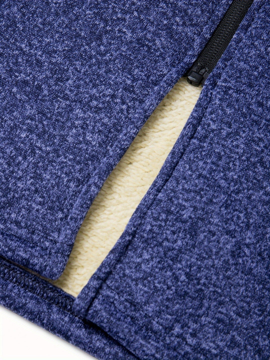 Men's Hooded Longline Knit Coat – Detail View