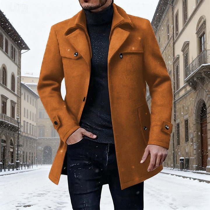 Sybren | Men's Mid Length Winter Pea Coat 1