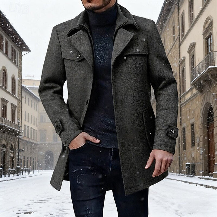 Sybren | Men's Mid Length Winter Pea Coat 2