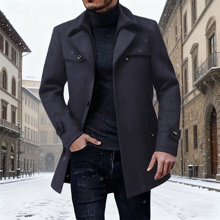 Sybren | Men's Mid Length Winter Pea Coat 3