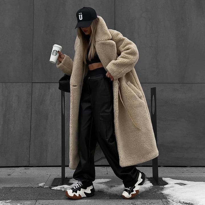 Sylvia | Women's Maxi Teddy Coat Oversized Long Winter 2