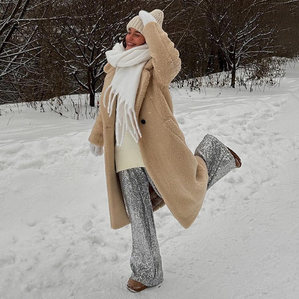 Sylvia | Women's Maxi Teddy Coat Oversized Long Winter 3