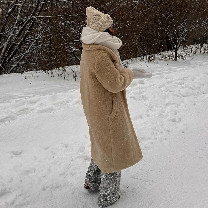 Sylvia | Women's Maxi Teddy Coat Oversized Long Winter 4