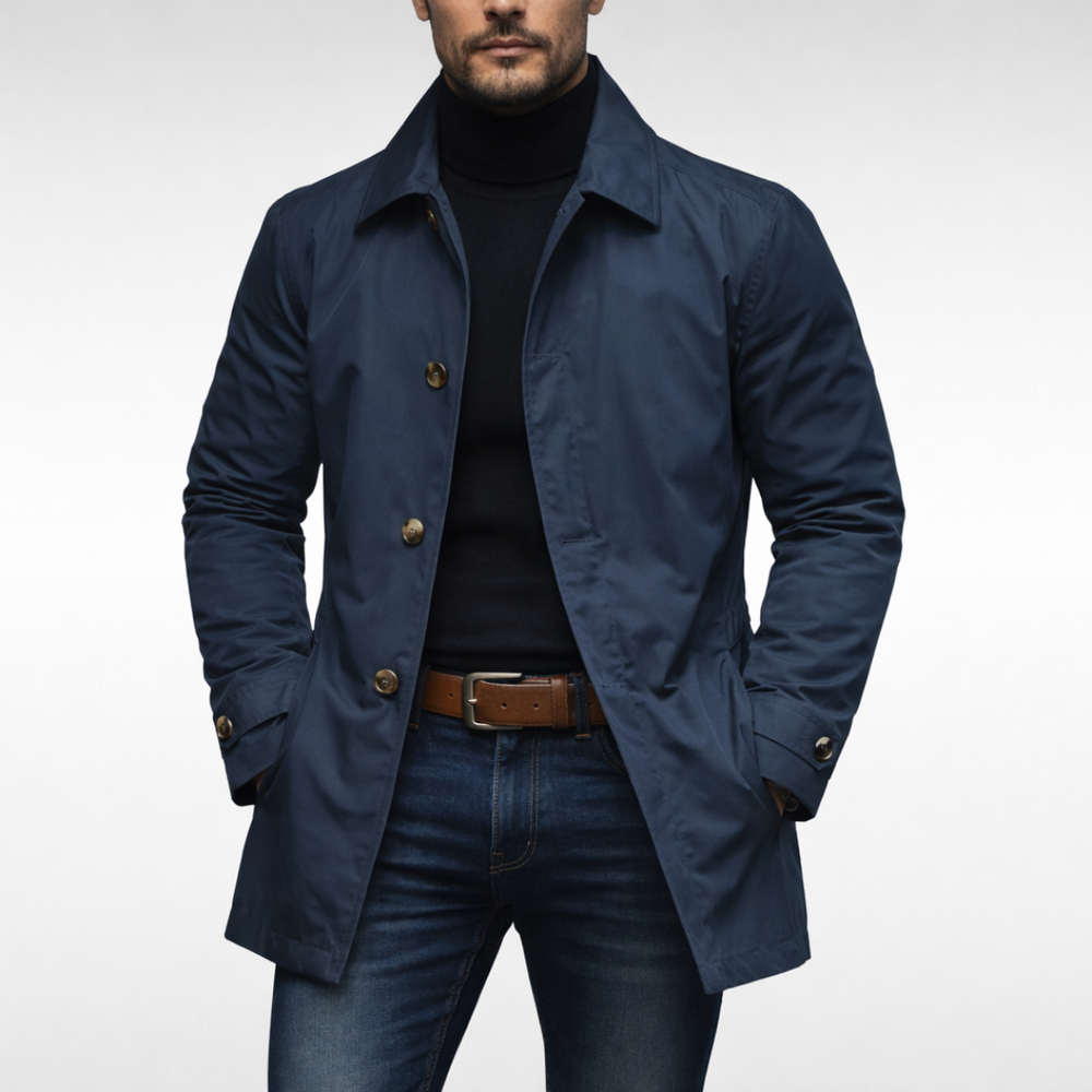 Teunis | Men's Overcoat Winter Car Coat Warm 2