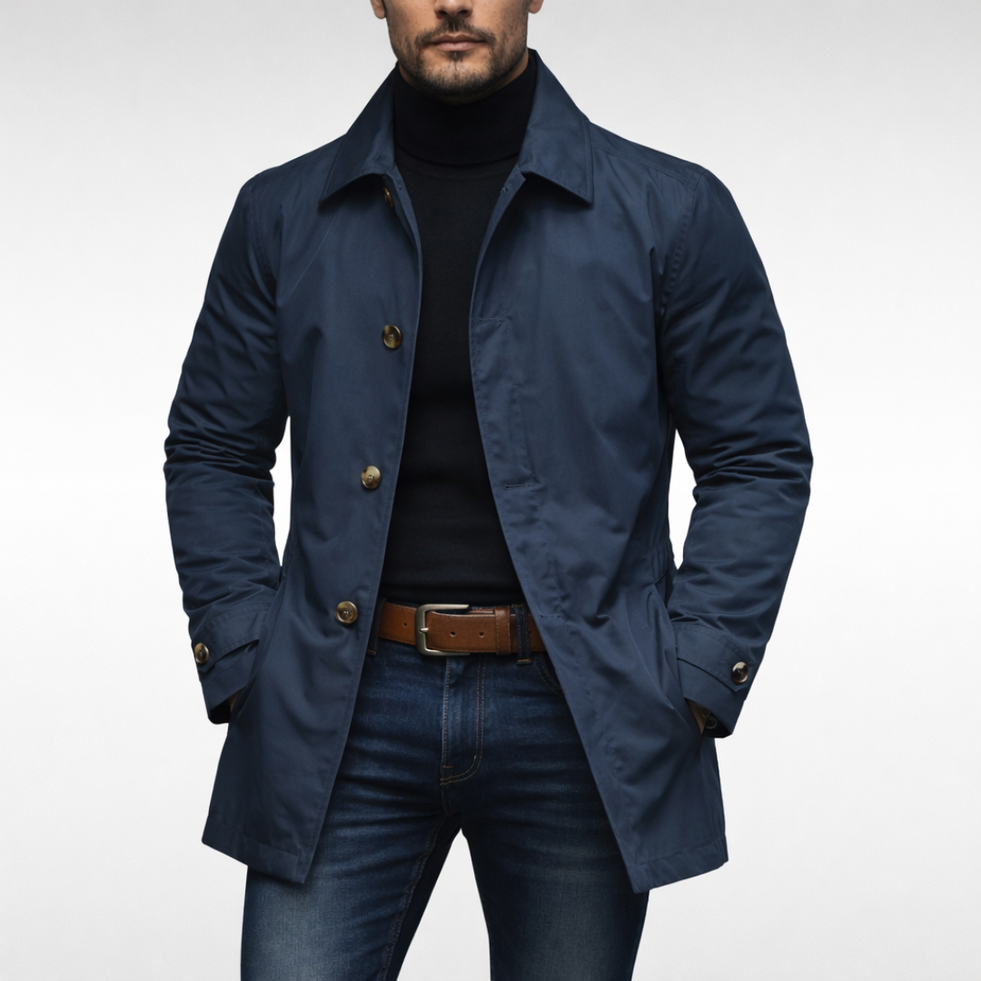 Teunis | Men's Overcoat Winter Car Coat Warm 2