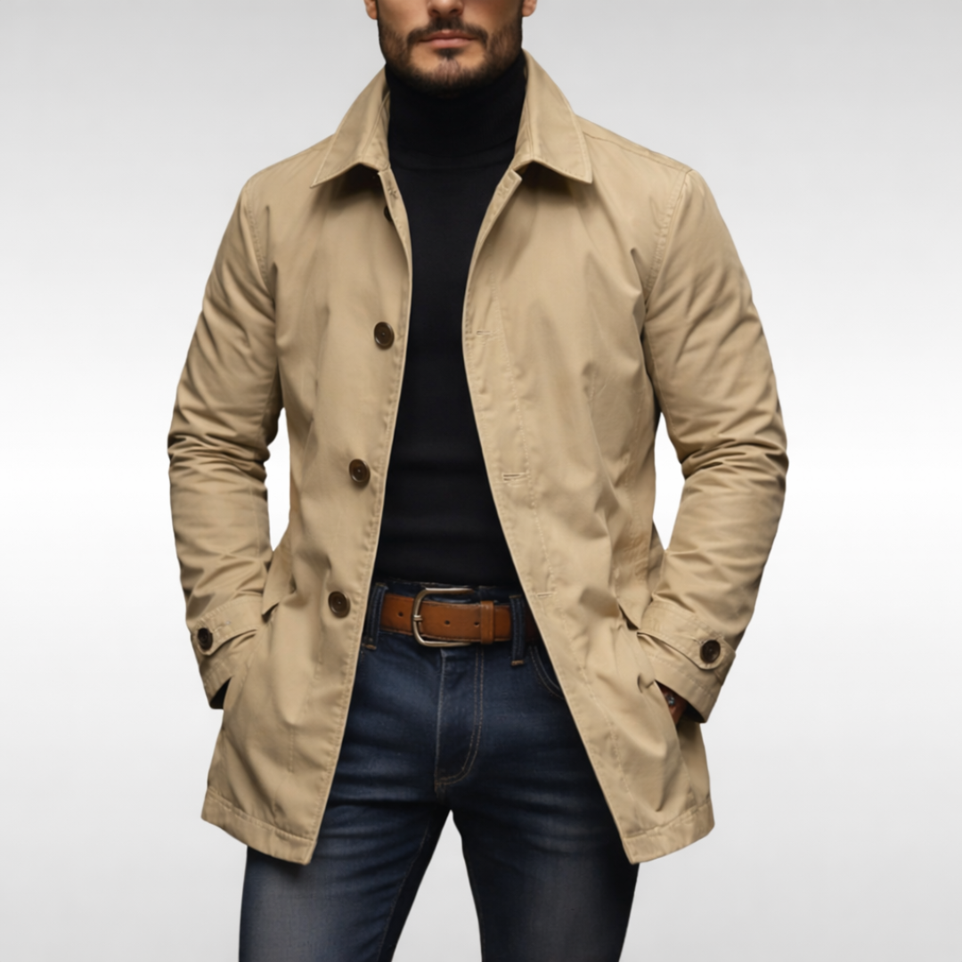 Teunis | Men's Overcoat Winter Car Coat Warm 4