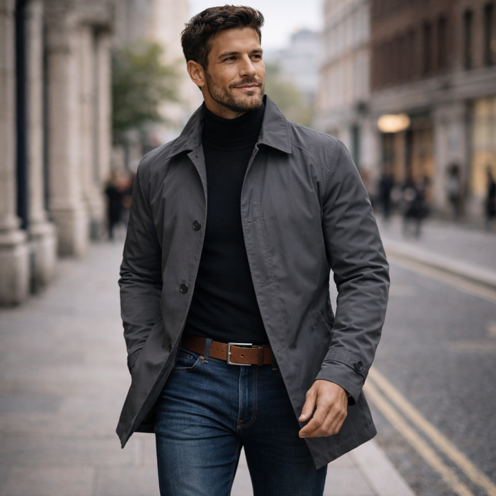 Teunis | Men's Overcoat Winter Car Coat Warm 5