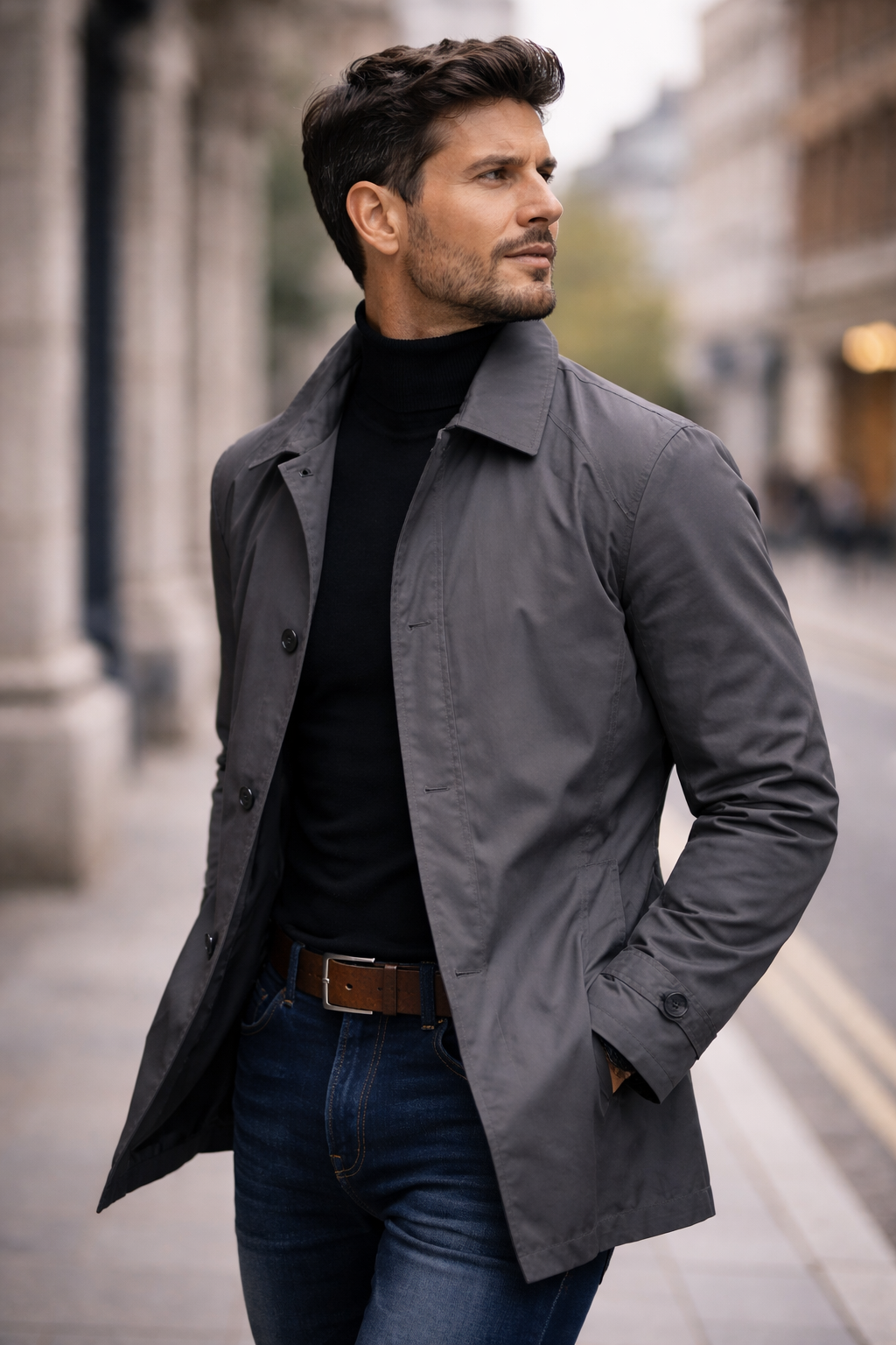 Teunis | Men's Overcoat Winter Car Coat Warm 7