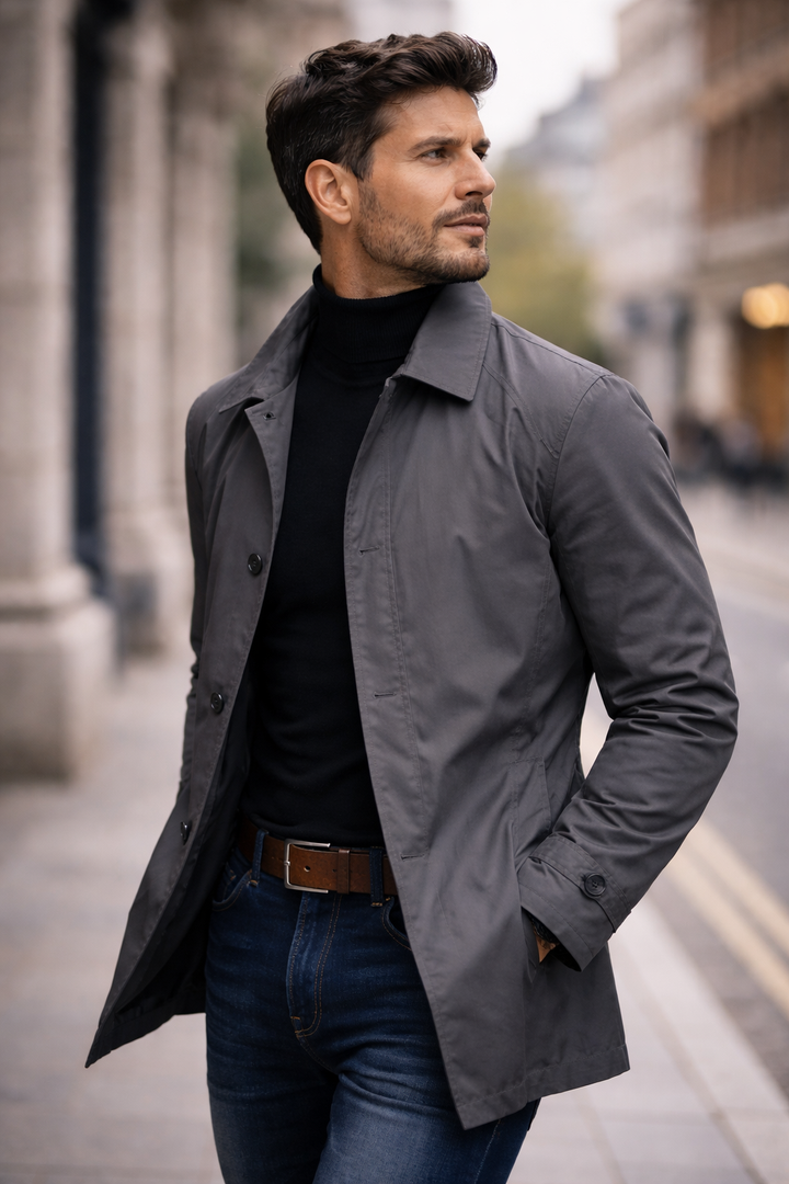 Teunis | Men's Overcoat Winter Car Coat Warm 7