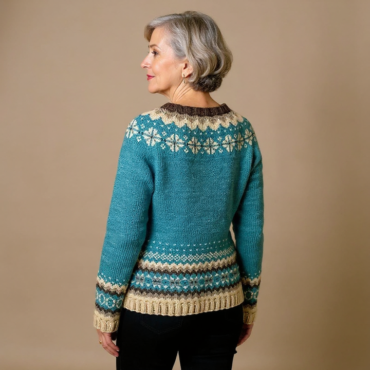 Thistle - Icelandic Snowflake Knit Cardigan 3