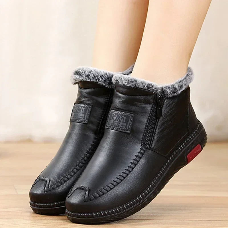 Thora | Women's Winter Boots Zip Up Non Slip 2