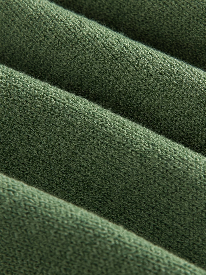 Men's Drop Shoulder Crew Neck Sweater – Detail View
