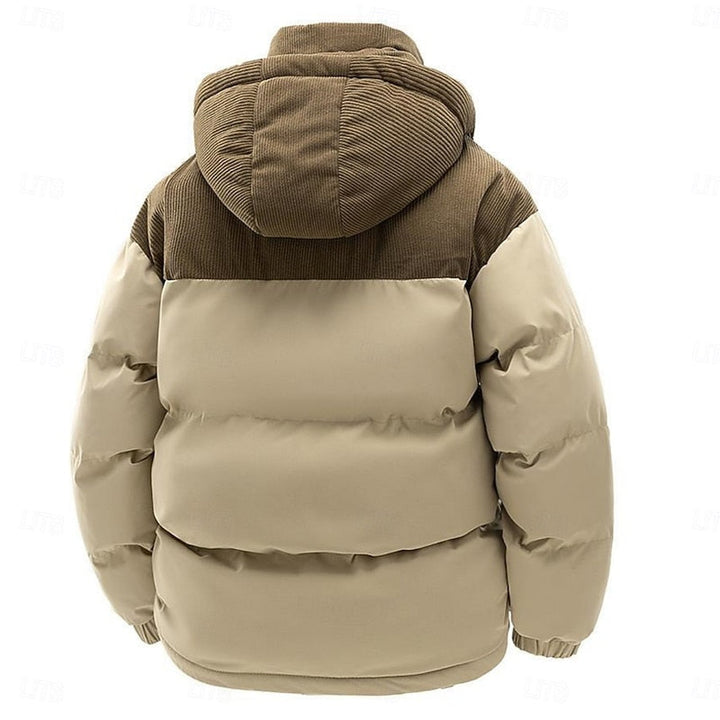Tjalling | Men's Corduroy Hooded Winter Down Jacket 4