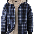 Tjeerd | Men's Sherpa Lined Plaid Zip Hoodie