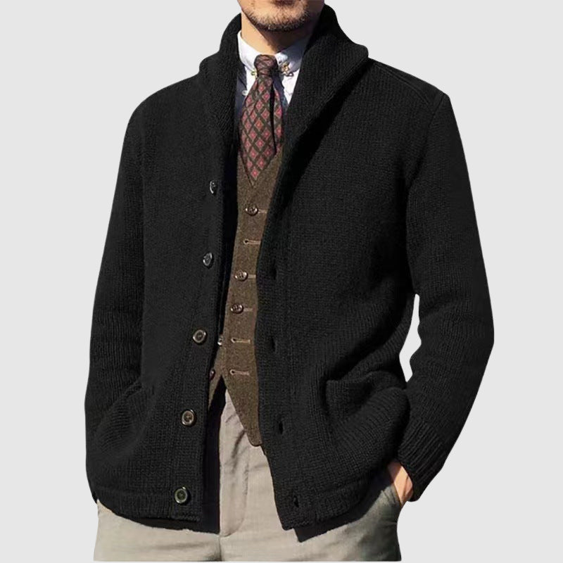 Tobias | Men's Shawl Collar Cardigan Sweater Knit Jacket 2