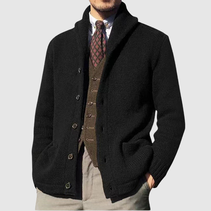 Tobias | Men's Shawl Collar Cardigan Sweater Knit Jacket 2
