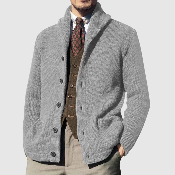 Tobias | Men's Shawl Collar Cardigan Sweater Knit Jacket 3