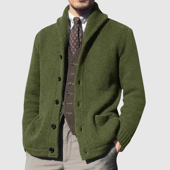 Tobias | Men's Shawl Collar Cardigan Sweater Knit Jacket 4