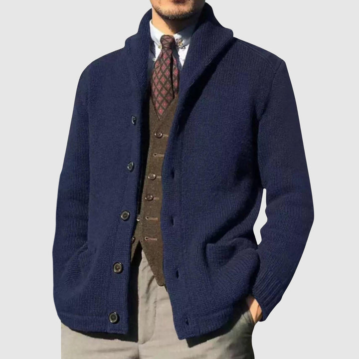 Tobias | Men's Shawl Collar Cardigan Sweater Knit Jacket 5