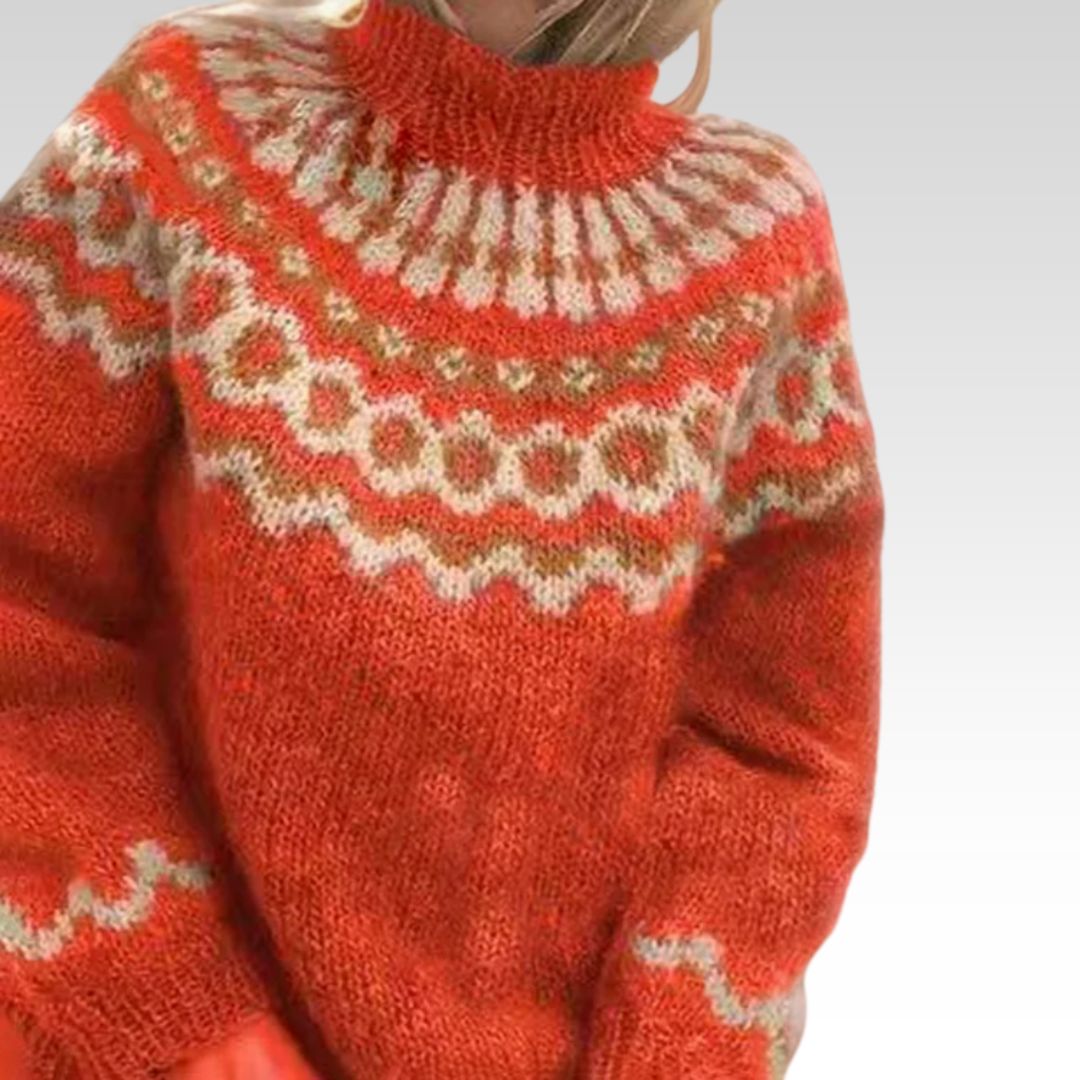 Tove - Nordic Fair Isle Knit Sweater 1